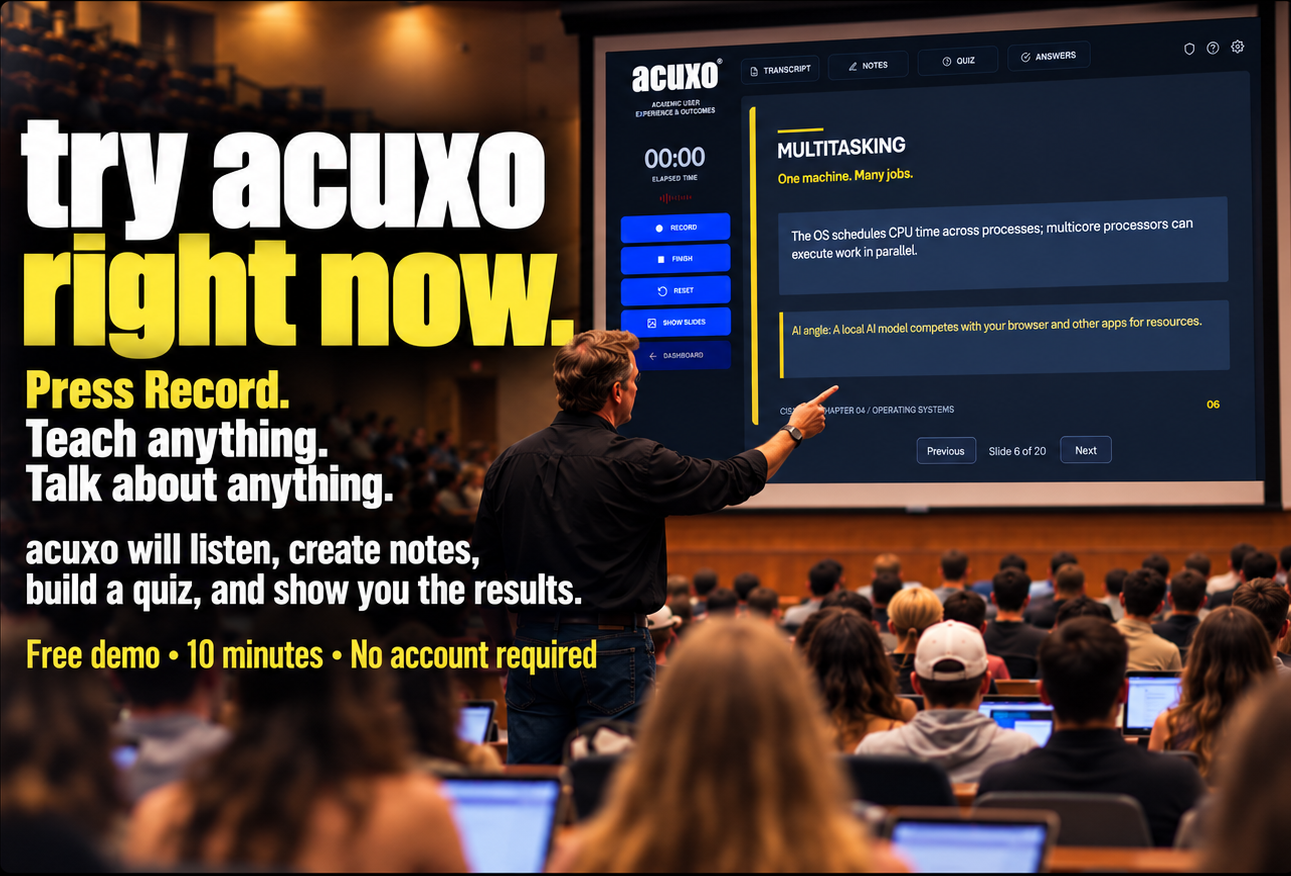 Try acuxo right now
