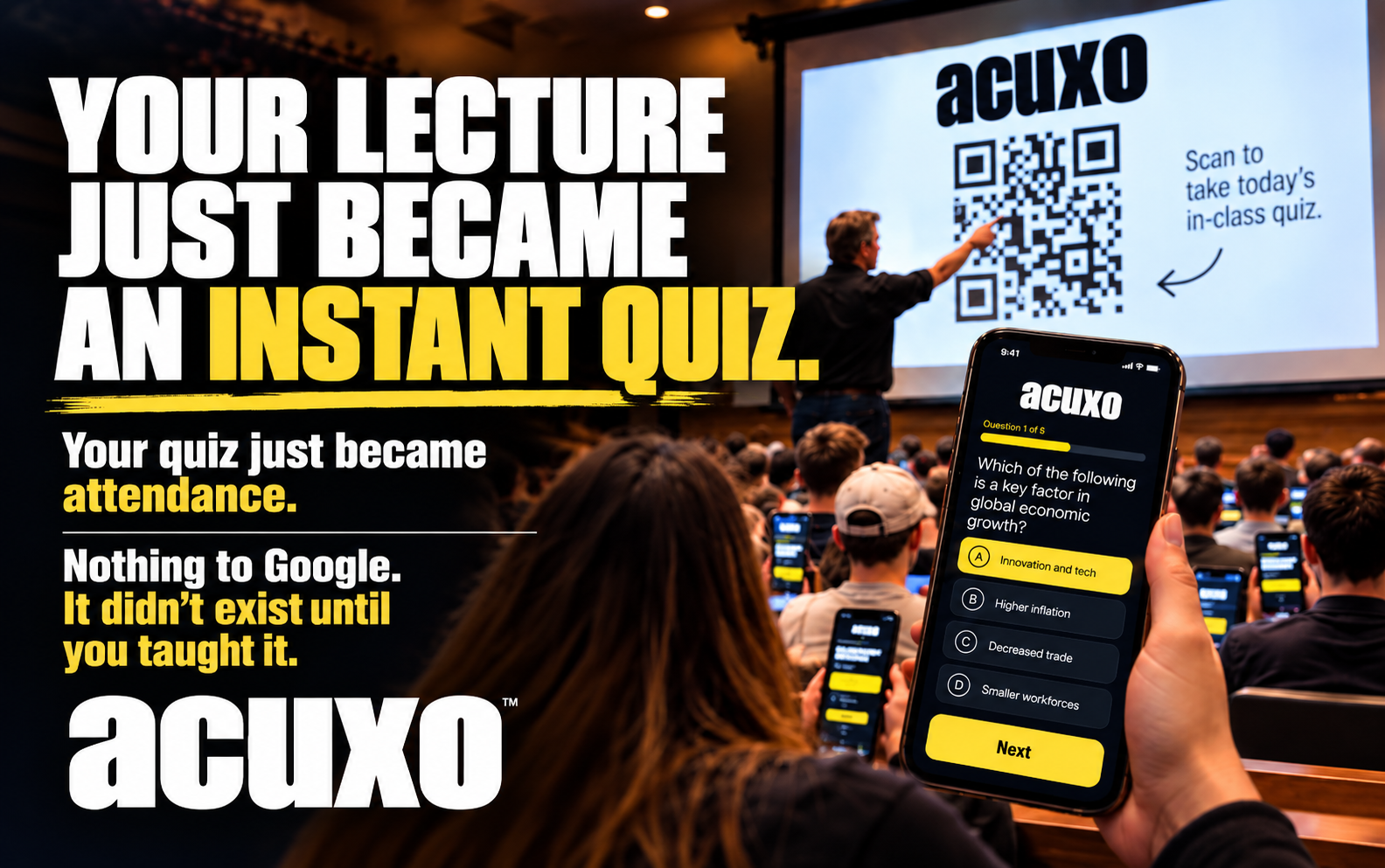 Your lecture just became a quiz